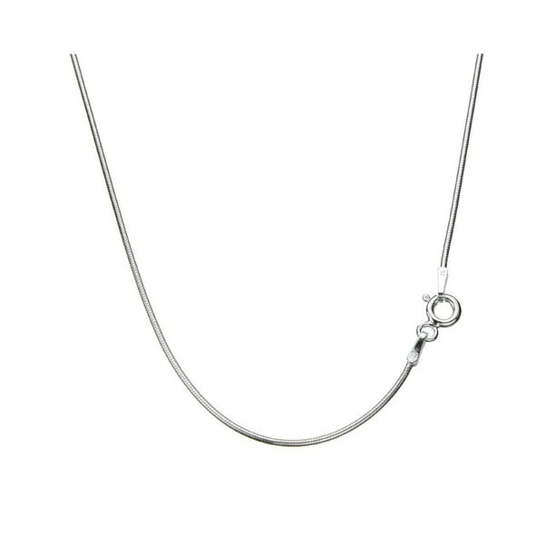 Snake or Ball Chain Necklace Sterling Silver Small Satin Number 51 on a Sterling Silver Cable 